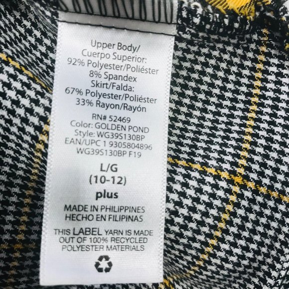 Wonder Nation Girl's Size Large 10-12 Plus Short Sleeve Dress Preowned - Picture 4 of 12